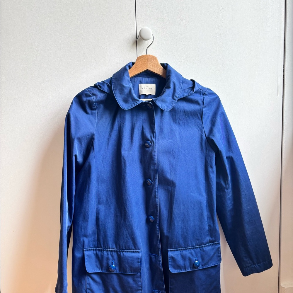 Blue Sezane Coat